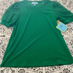 CeCe Emerald Short Sleeve Top